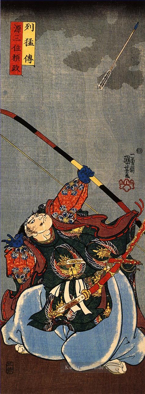 Yorimasa schießen auf das Monster nuye Utagawa Kuniyoshi Ukiyo e Ölgemälde